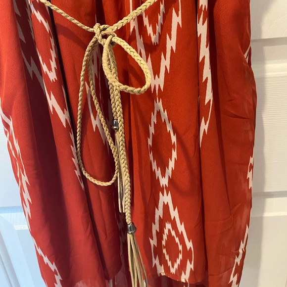 Rust Color Boho Dress - Picture 2 of 6